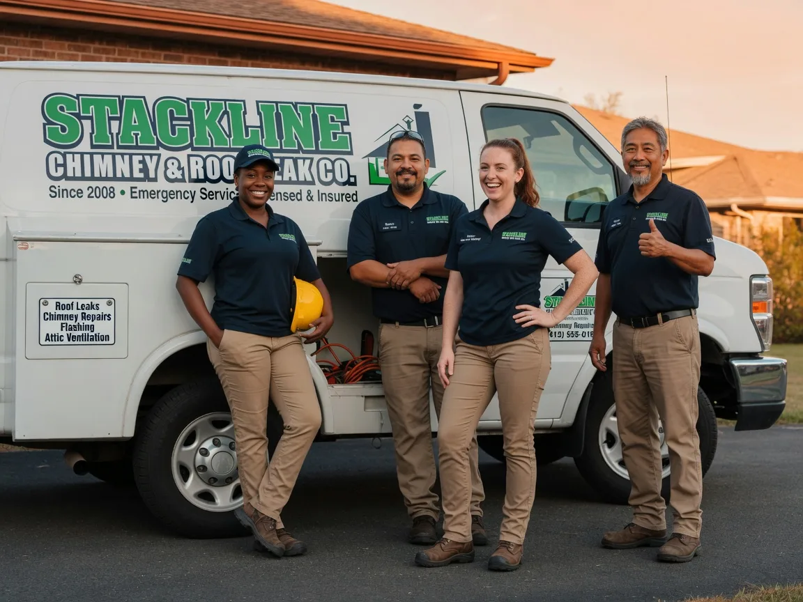 Chimney flashing repair company in Rock, KS